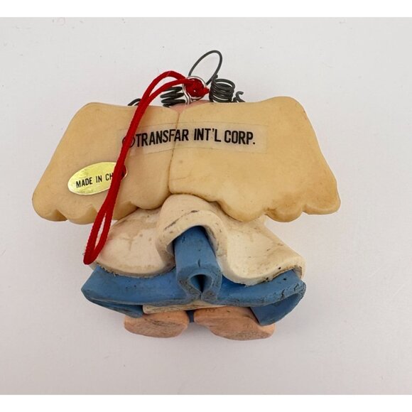 Clay Art Christmas Angel Ornament Dreamy Look Cute & Quirky - Picture 2 of 7